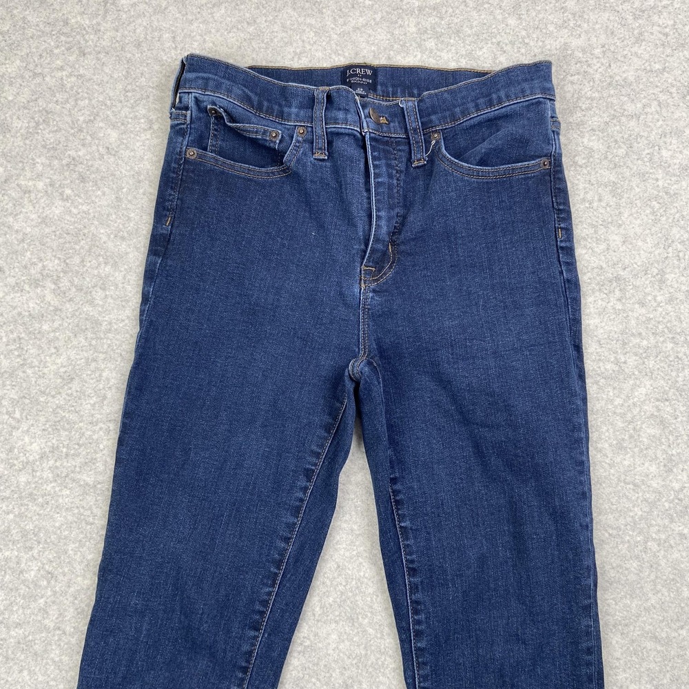 J.Crew 9" High Rise Skinny Jeans Womens 29 (29x26) Blue Wash Stretch Denim